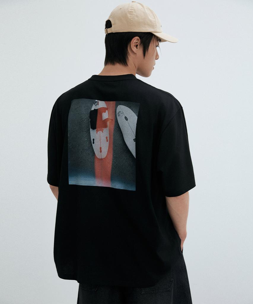 ONEILL Back Vintage Surfing T-Shirt_Black