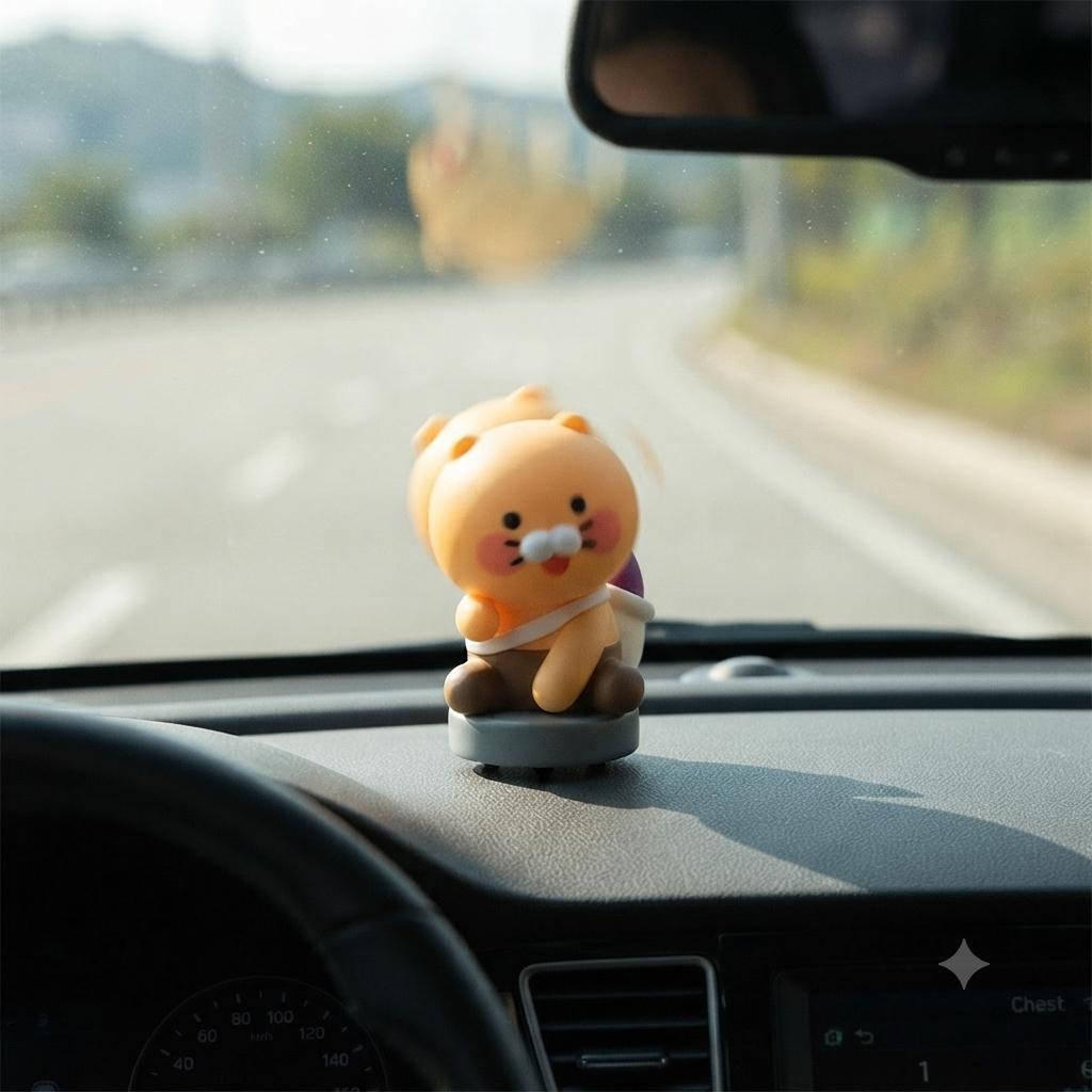 Choonsik Riding Figure Pull-Back Moving Character Figure ABS Desktop Decoration