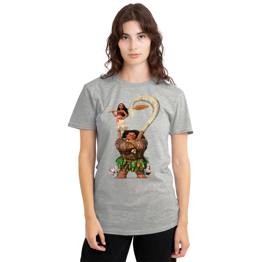 Moana Womens/Ladies Maui Moana Stacked Heather T-Shirt