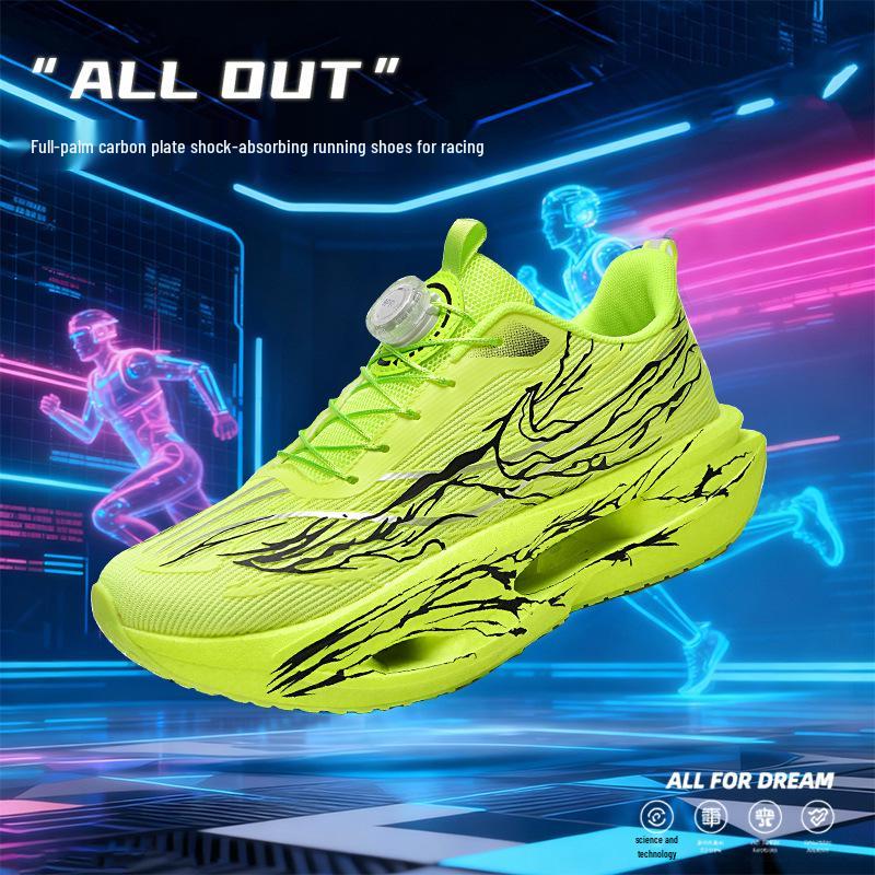 Běžecké boty Racing 9Pro Double Mesh Carbon Plate 2025 pro střední/velké děti a teenagery - Podzimní/zimní sportovní tenisky s tlumením nárazů pro chlapce.