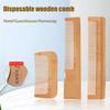 Anti-Static Long Handle Bamboo Wooden Hair Comb Hotels Disposable Comb Hairdressing Styling Tools Barber Hair Brush Accessories