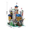 Non-Toxic Medieval Castle Building Blocks Model European Style City View Moc Bricks Toys Creative Desktop Decoration Diy Toys For Kids