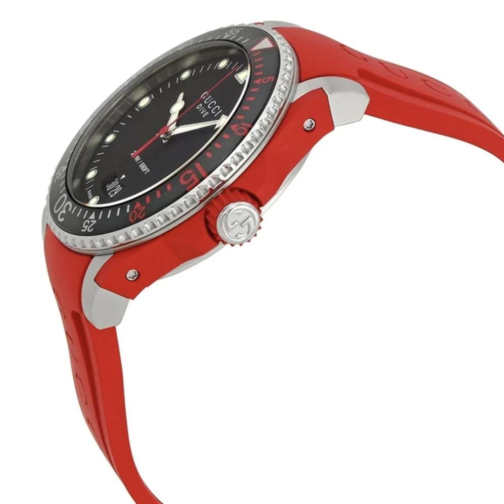 Gucci Orologio da uomo YA136309 con quadrante nera per immersioni