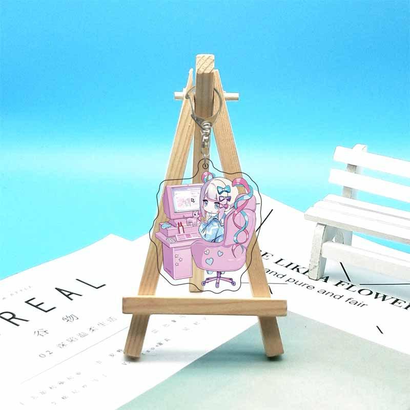 6cm Anime chain Needy Girl Overdose Women Chain For Men Ring Acrylic Car ring Party Pendant Cos Girls Gift