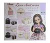 Licca Closet Series Vanity Bag Collection Set of Gachapon Capsule Toy Licca-chan [Complete 6]
