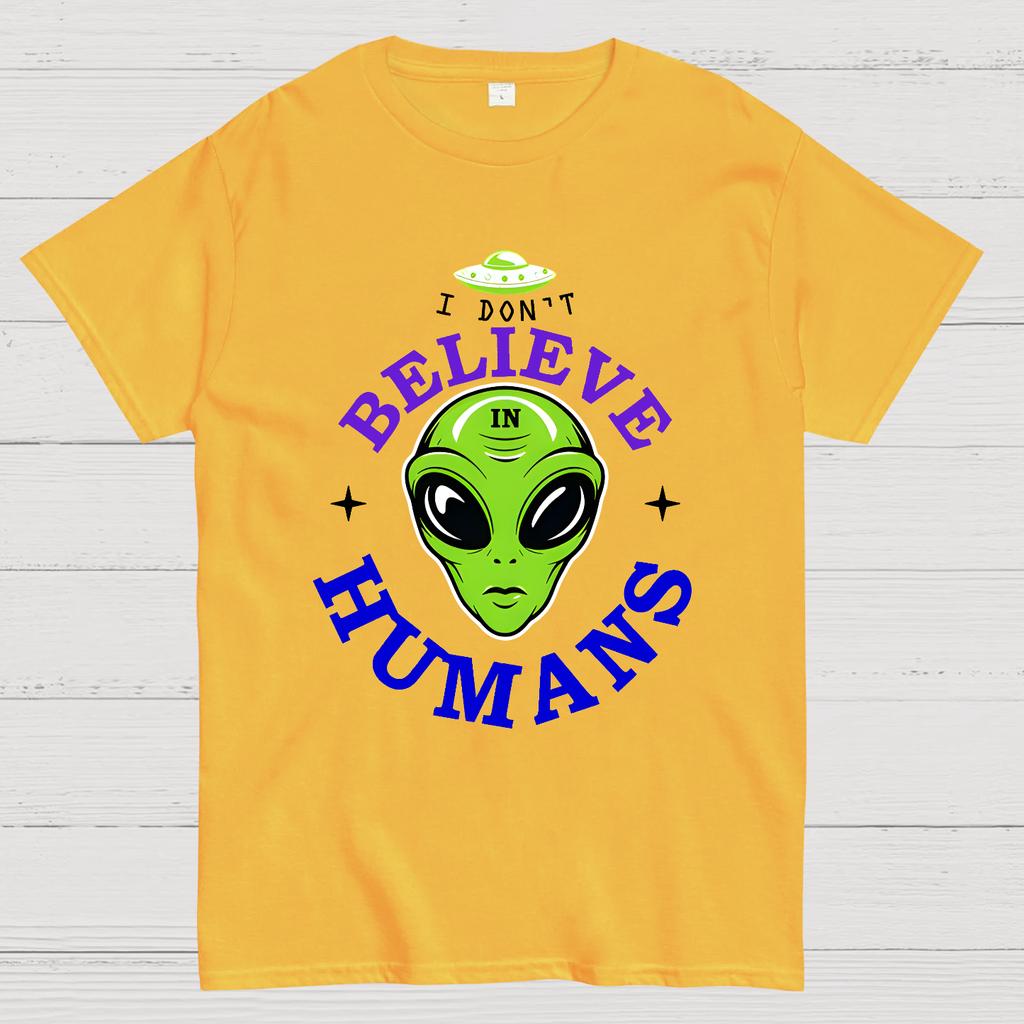 I Don't Believe in Humans Cotton Summer Casual Cool Loose T-Shirt