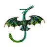 Winged Dragon Brooch Retro Colorful Dragon Brooch Pin Decorative Alloy Lapel Pin Clothes Accessory for Backpack Hats Jackets Decoration