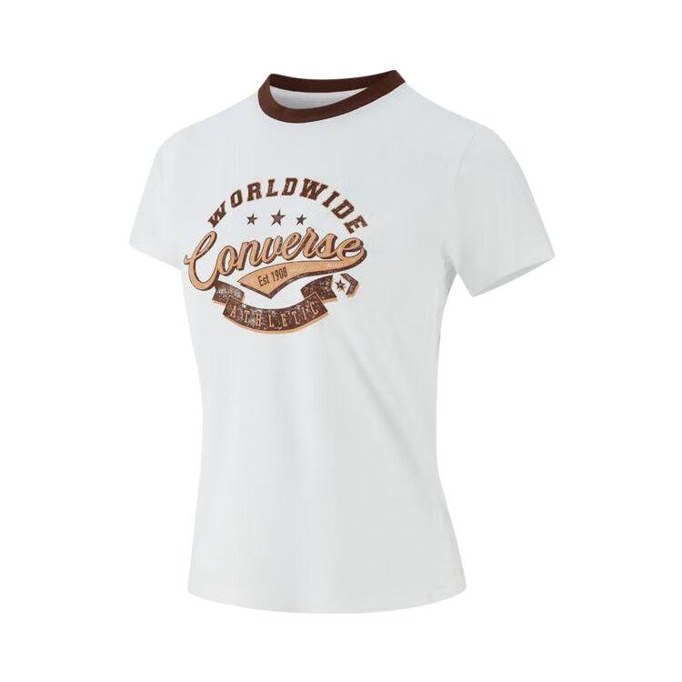 

New Converse T Shirts Women s White WCH710-001 M