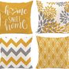 Striped Pillowcase Home Decoration Linen Pillow Cushion Waist Mat Sofa Pillowcase Geometric Abstract