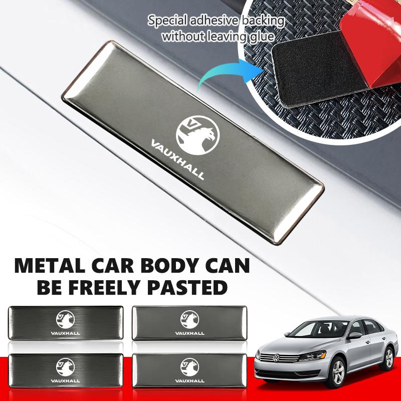 Metal Sticker Aluminum Badge Emblem Sticker Car Accessories For Vauxhall VXR Astra Mokka Tigra Corsa Grandland D Astra G J H