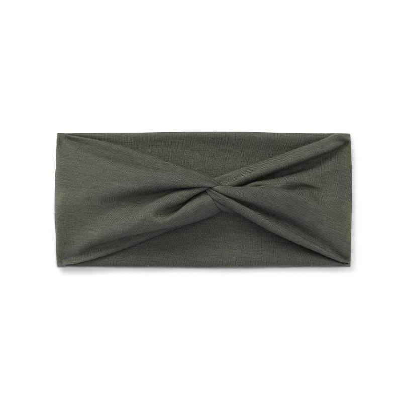 Yoga Sports Headband Elastic Non-slip Wide Headband Candy Color Headband Exercise Running Sweat-absorbent Women's Headband