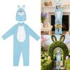 Osterhasen-Outfit für Kinder Weiches Polyester Ausführungskleidung Mit Halsaccessoire Für Bühnenauftritte Und Feiern