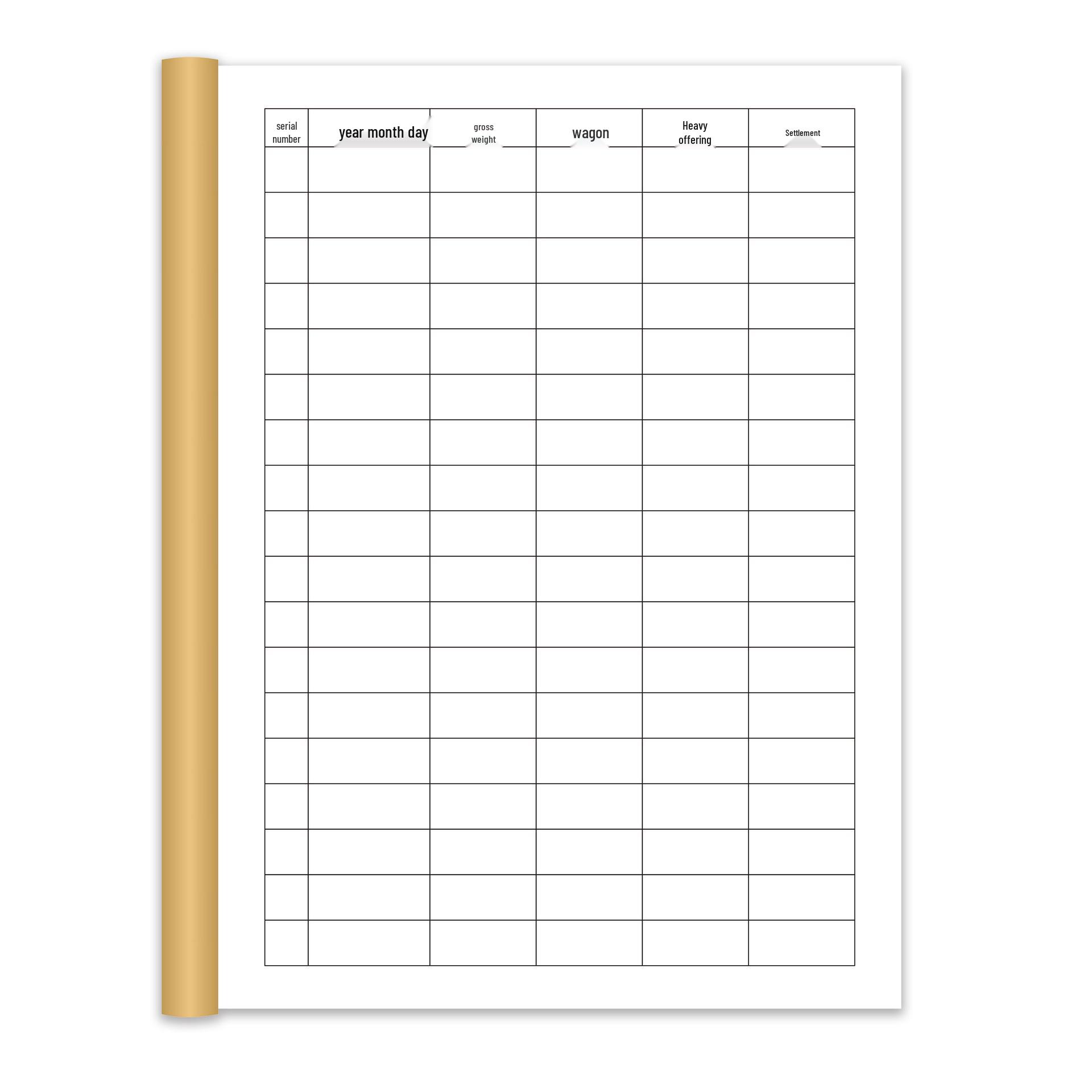 Truck Inbound/Outbound Weighing Record Book - Customizable Local Weighbridge Log