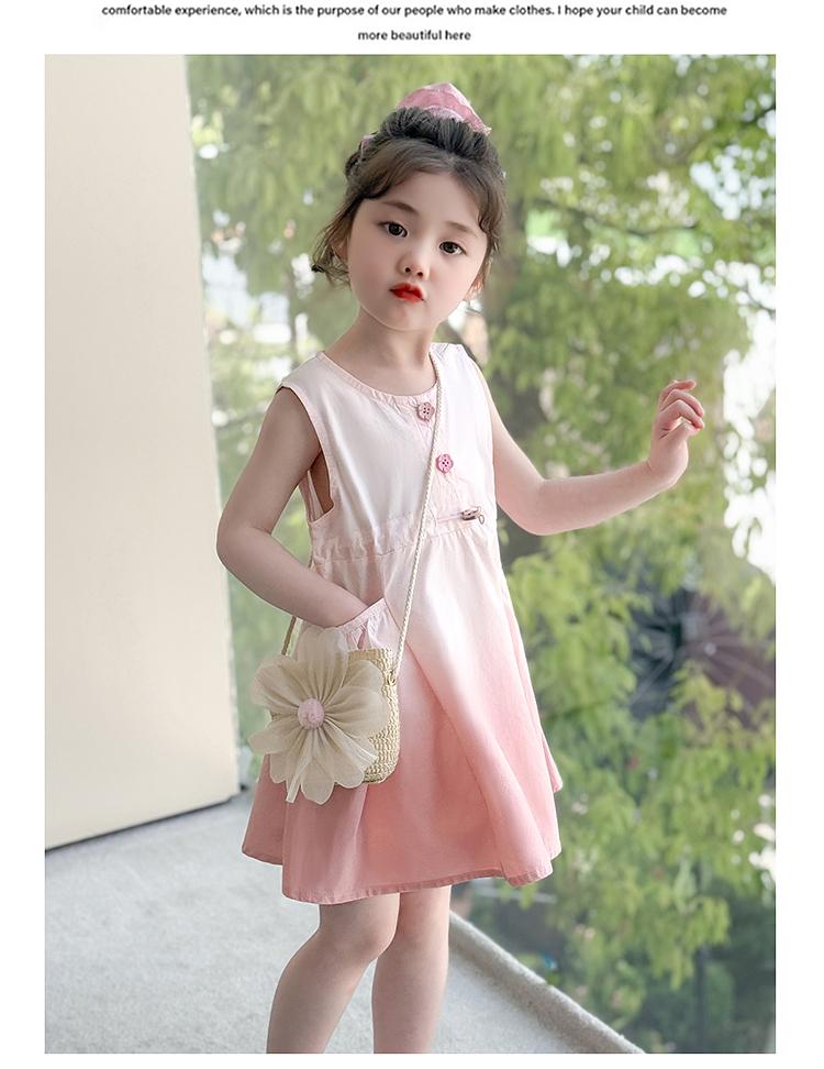 Girls' Dress, Stylish Children's Dress, 2026 New Summer Baby Girl Princess Dress, Sweet Girls' Vest Dress