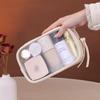 1 Stück Multifunktionale halbtransparente Kosmetiktasche, Aufbewahrungstasche für Kosmetika, Toilettenartikel-Tasche für Geschäftsreisen, Kosmetiktaschen mit großem Fassungsvermögen