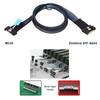 Xiwai MCIO SAS Stecker auf Slimline 8i Stecker Mini Cool Edge IO Extender Füße SFF-8654 4.0 74-Pin PCI-E 74-Pin PCI-E 5.0 Kabel, 1.15