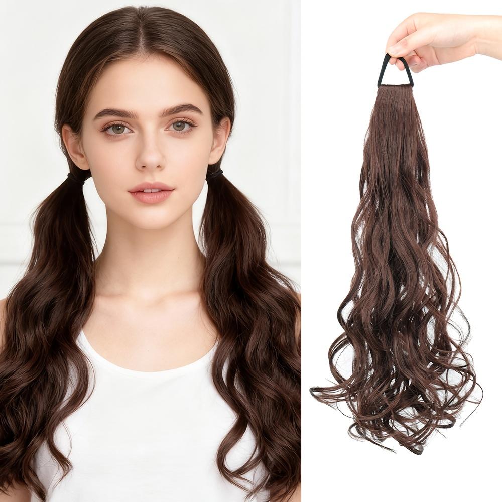 Curly Ponytail Wig, Curly Hair Bun Ponytail, Suitable for Women's Daily Wear, Halloween, Christmas, Parties, Dates, and Daily Travel