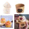 Disposable Baking Cups with Lids Aluminum Foil Cupcake Liners Colorful Polka Dot Paper Muffin Holders Round Cupcake Molds