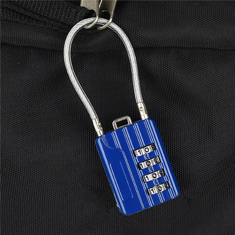 1Pcs 3 Digit Combination High Security TSA Customs Lock Helmet Lock For Backpack Trolley Case Luggage Suitcase Password Padlock