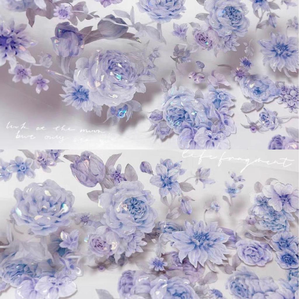 Falling Sunset Tide Washi Tape & Stickers for Journals: Flowing Hemp Ancient Style