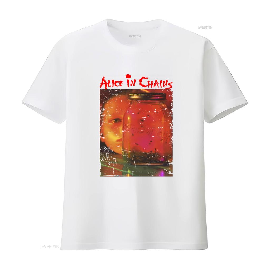 Alice In Chains Jar Of Flies T Shirt Front Back Print X Large Rock Band Merch vintage Washed designer clothes Stretched Stylish
