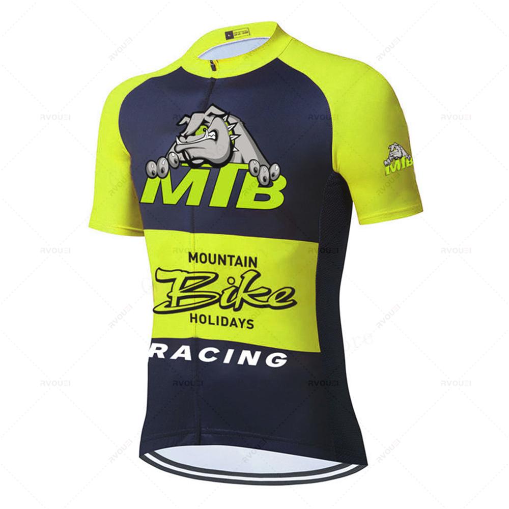 

New Dog Cycling Suit Men s Cycling Jersey Sets Summer Mountain Bike Clothes MTB Wear Bicycle Clothing Maillot Ciclismo Hombre 4XL