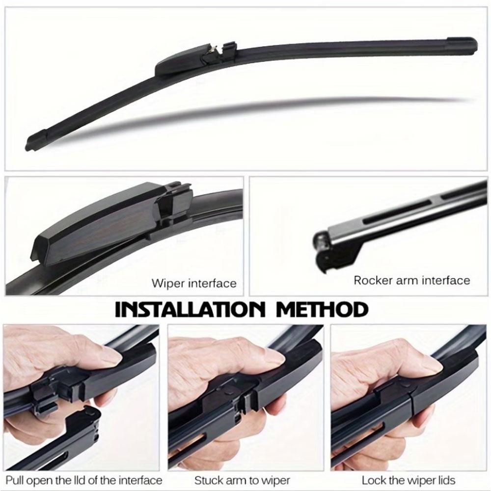 For Mercedes Benz CLK Class C209 2001-2010 Front Wiper Blades Windscreen Windshield Window WIPER 2PCS Wipers Blades 3