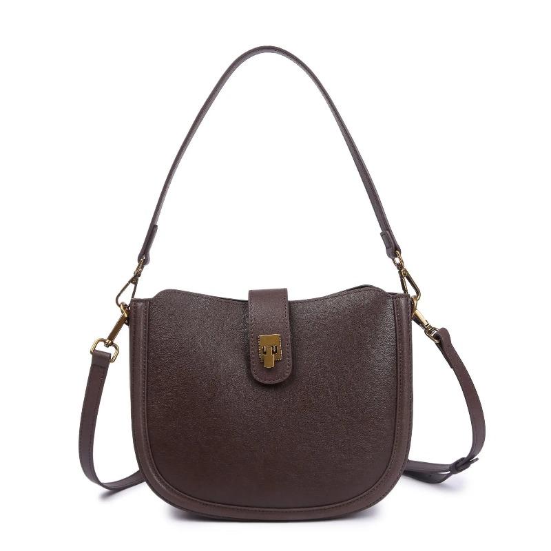 Women's Vegetable Tanned Top Layer Cowhide Bag Minimalist Fashi Practical Dumpling Bag Versatile Crossbody Shoulder Small Bag