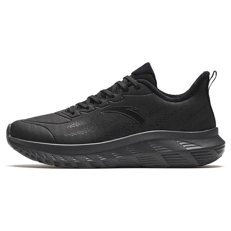 New Anta Light Cloud Cushioned Wear-Resistant Lightweight Low-Top Running Shoes Men's Black 112345530-10