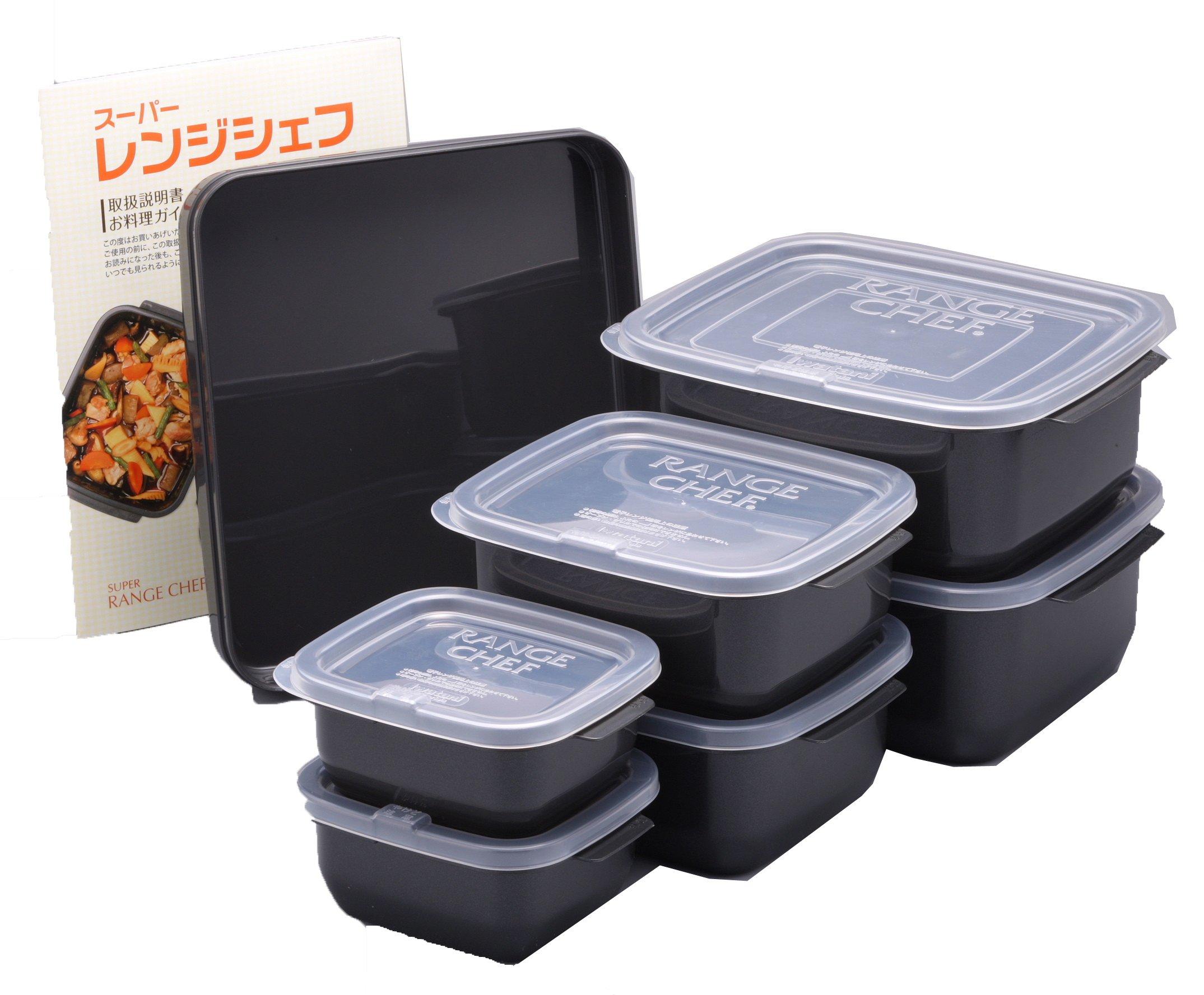 

Iwatani Materials Super Range Chef 7-Piece Microwave Cooking Container Set (SRC-7SN)