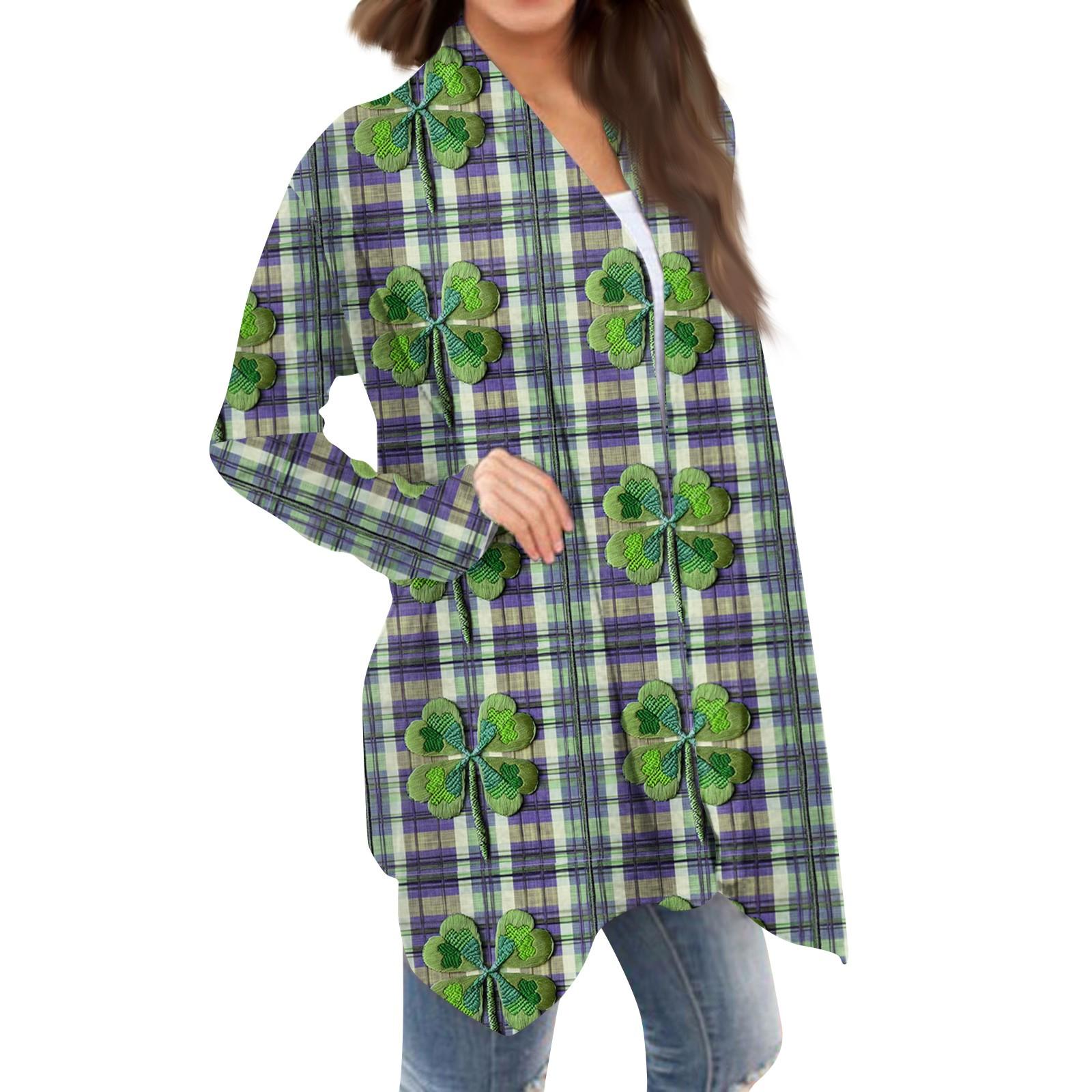 

Жіноча модна повсякденна різдвяна куртка з кардиганом середньої довжини S