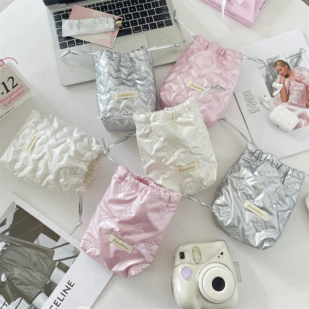 Anti-fall Drawstring Camera Bag Anti-scratch Protective Case Portable Small Lipstick Bag