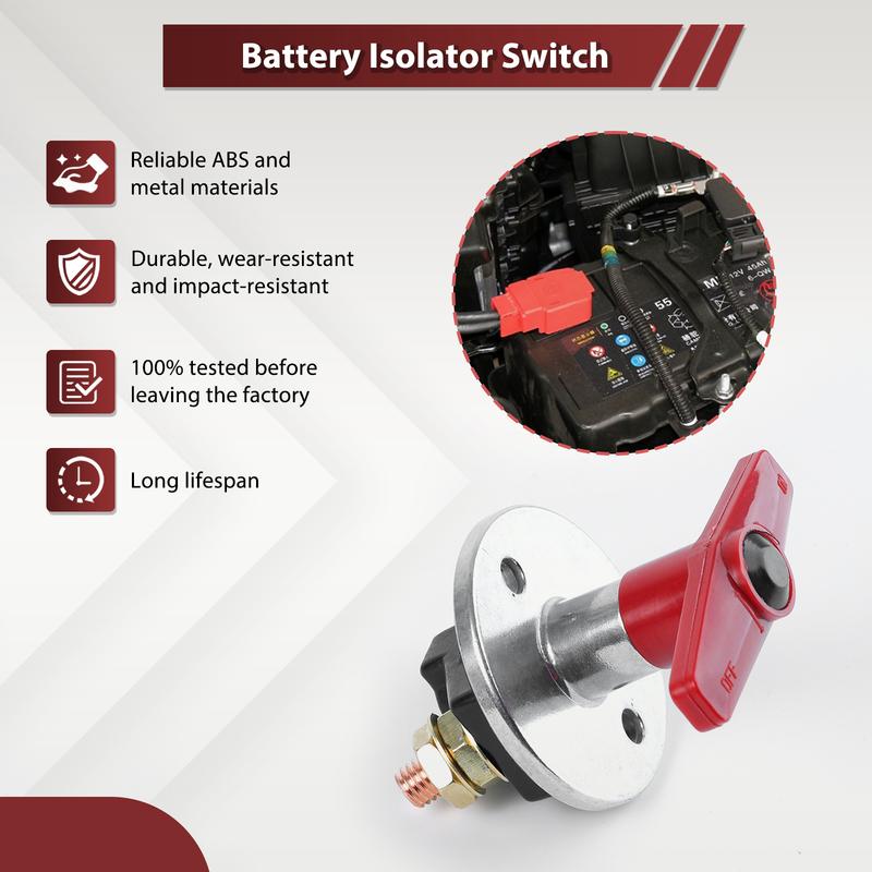 1500A Battery Master Switch Disconnect Isolator 12V 24V Heavy Duty For Car RV Marine Truck Automotive Electrical System Cut Off