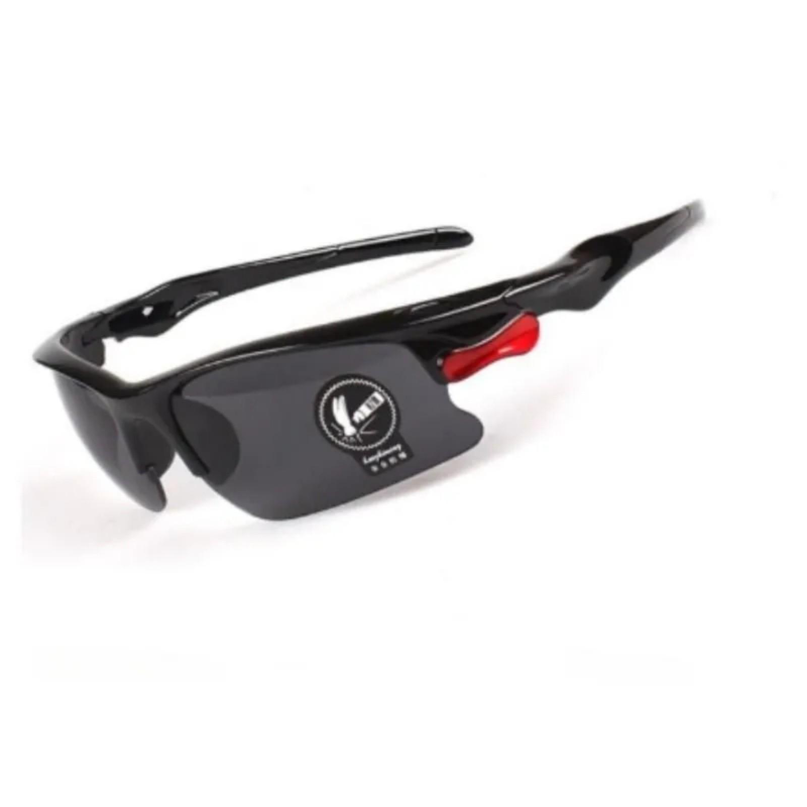 

Велосипедные спортивные очки для езды на аккумуляторе, автомобильные, мотоциклетные, ветрозащитные, песчаные, солнцезащитные очки для мужчин One Size чёрный