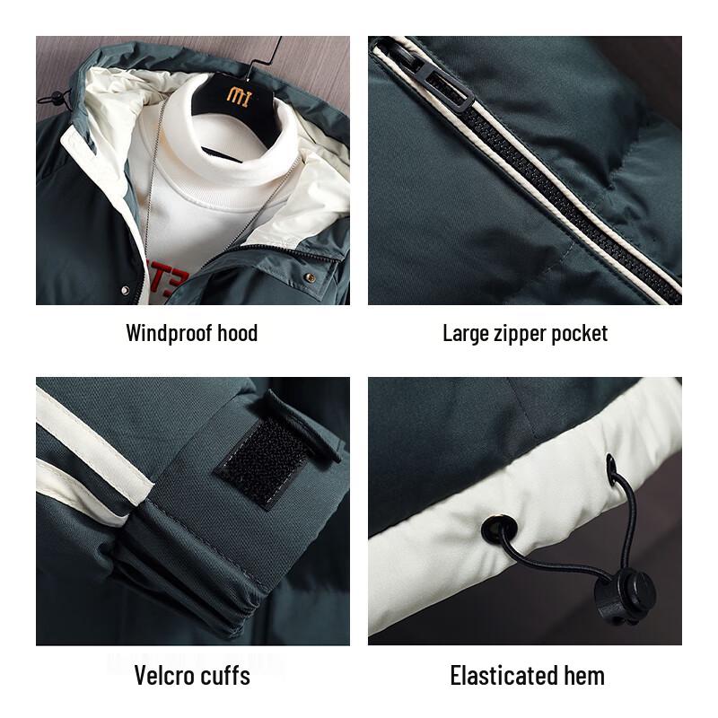 Jeep Men's Casual Hooded Padded Winter Jacket