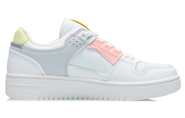 Li Ning Synthetic Leather Comfortable Slip Resistant Cushioning Abrasion Resistant Lightweight Low Top Skateboard Shoes AGCP362-17