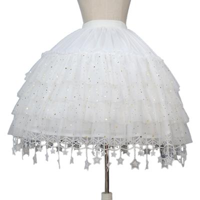 Women's Crinoline Petticoat Short  Skirt with 2 Hoops Ball Gown Half Slips Underskirt for Wedding Bridal Dress
