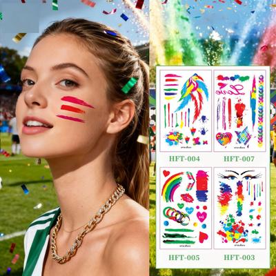 2026 Fußball-Fan-Gesichtsaufkleber, Temporäre Tattoos für USA Mexiko Kanada, Football-Jubel-Körperkunst für den Spieltag
