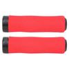 A Pair of High Density Soft Sponge Hard Plastic Mountain Bike Handlebar Cover Bicycle Lock Grips Cycling AccessoryRed
