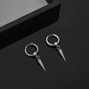 Personalized Design Stainless Steel Rivets Cone Drop Dange Earrings for Men Punk Fashion Hip Hop Rock Party Jewelry No Fade