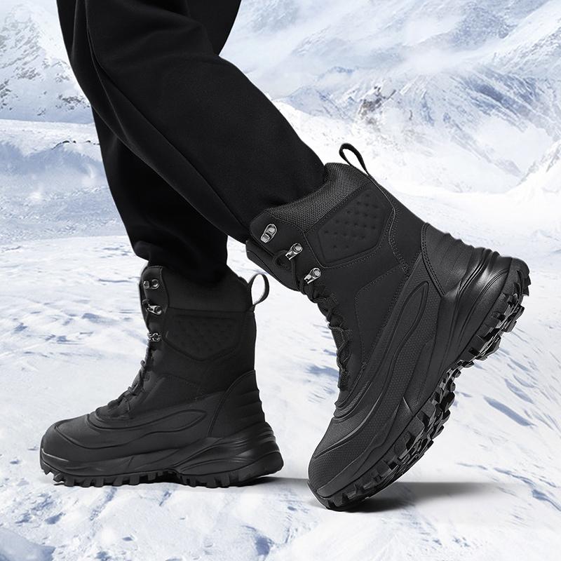 39-48 Winter Herren Übergröße Winter Plus Samt Verdickung Warme Schnee Baumwollschuhe Schneestiefel