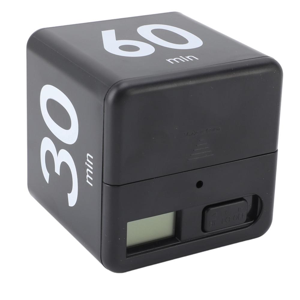 ABS Flip Timer Gravity Sensing Cube Timer Durable Countdown Timer Cooking Studying Workout Office