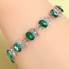 Exquisites Funkelndes Kristall Zirkon Flügel Edelstein Tennisarmband Damen Mode Hip Hop Schmuck Geschenk mit Verlängerungskette