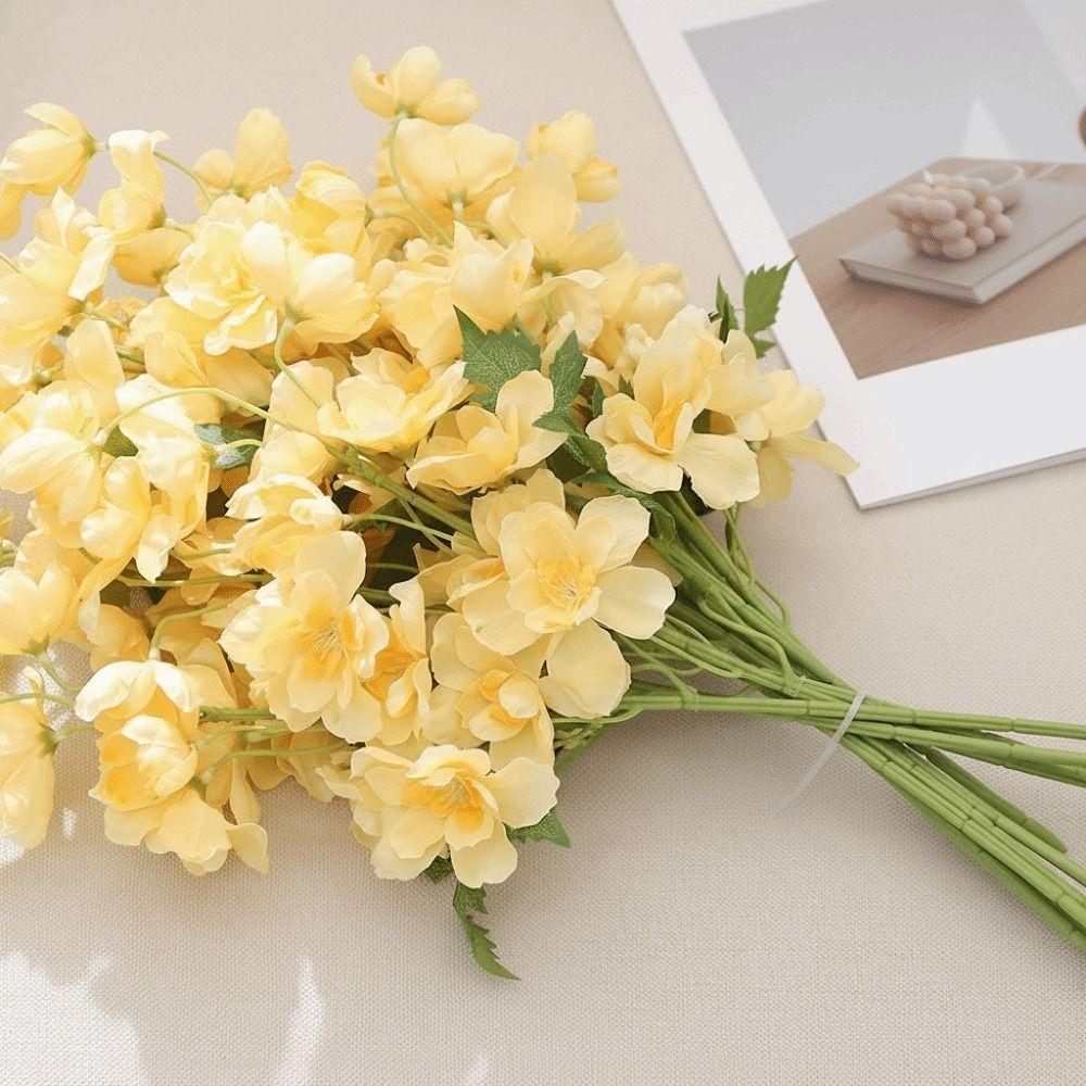 Bouquet Style Artificial Flowers Fake Flower DIY Prop Flower Bouquet Decorative Design Table Decor Wedding Decoration