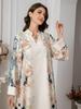SW0910 Middle Eastern Inspired Muslim Women's Printed Abaya Dress