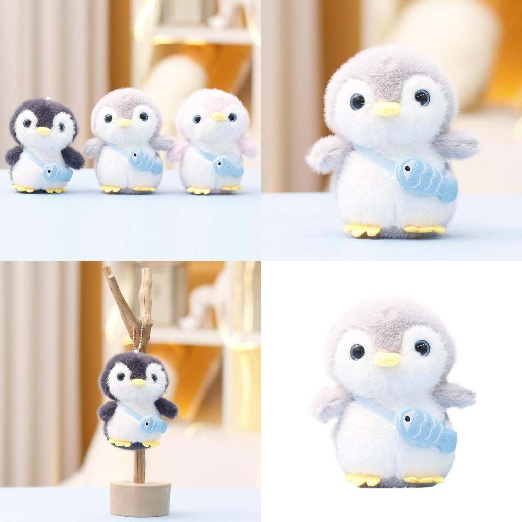 Cute Penguin Plush Doll With Pp Cotton Filling For Kids Gift And Bag Accessory