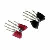 Halloween Barrettes Skeleton Hand Hair Clip Skeleton Bows Hairpins Halloween Hair Accessories Decorations for Women Girl