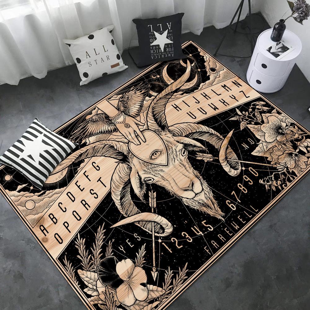 Ouija Board Long Rugs Nordic Style Home Doormat Bathroom-Toilet Mats Bedroom Bedside Area Rugs