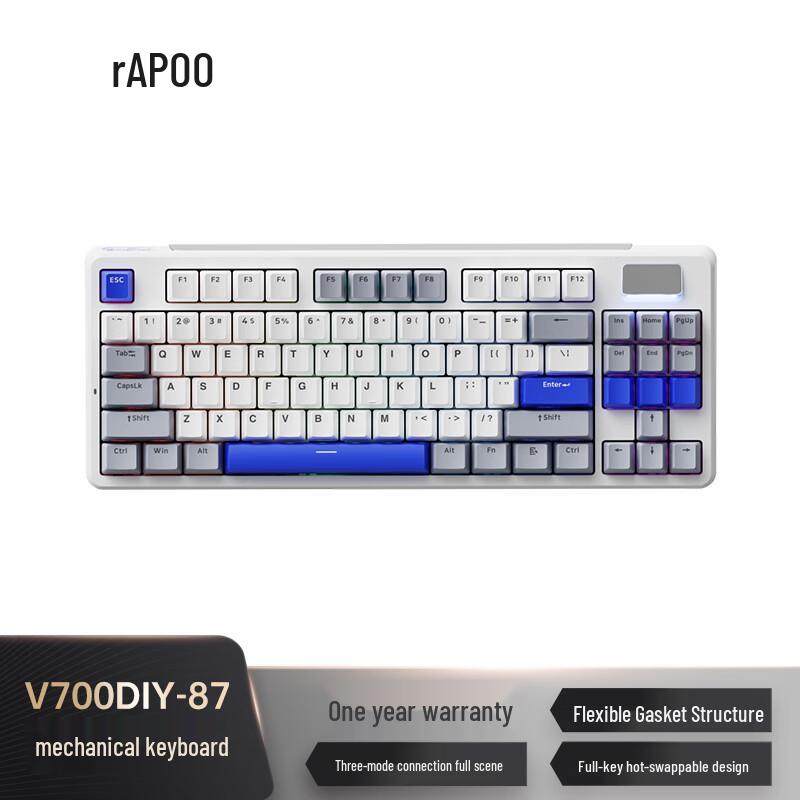 

Rapoo V700DIY Трирежимна персоналізована механічна клавіатура