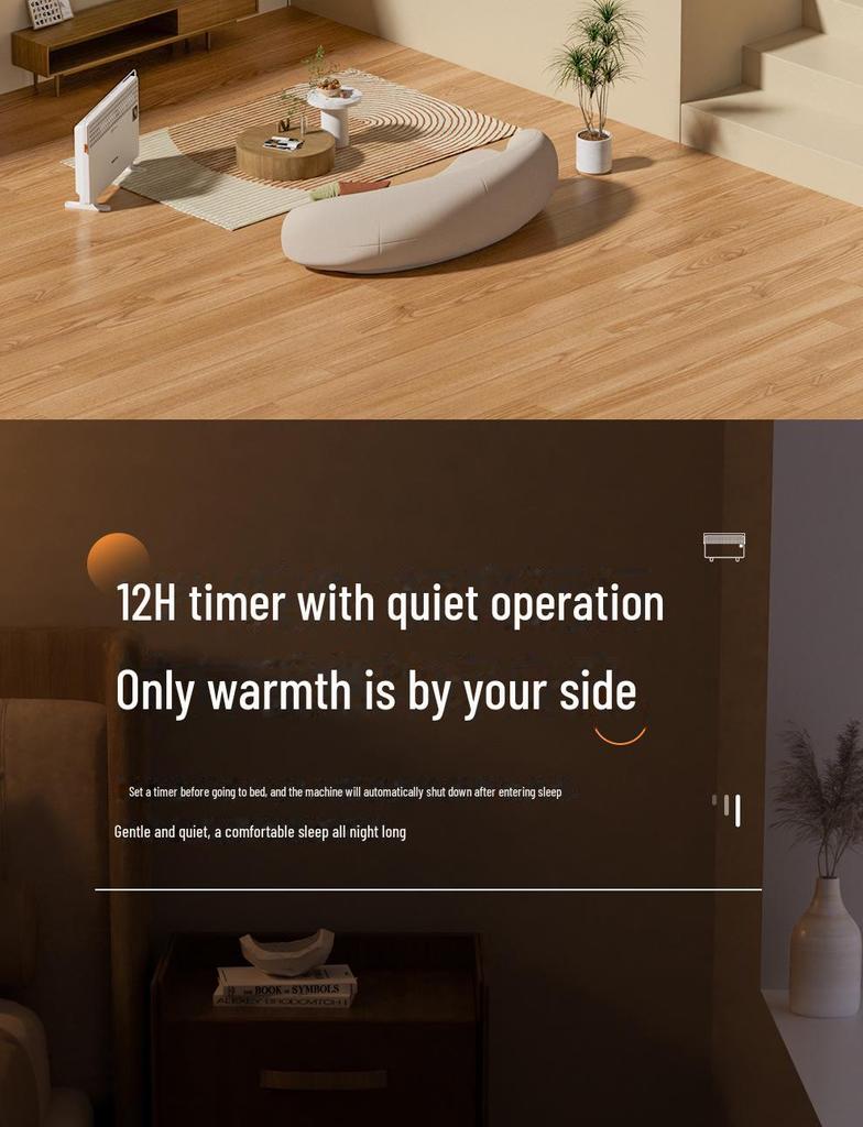 Oaks NDL220-B81 Energy-Saving Vertical Convection Heater for Whole House or Bedroom